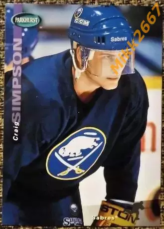 Craig SIMPSON. Коллекция Upper Deck Parkhurst 1994-1995 SE