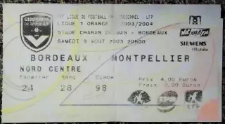 BORDEAUX - MONTPELLIER / 09-08-2003