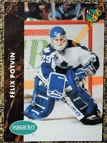 Felix POTVIN. RC. Коллекция Parkhurst NHL French 1991-1992