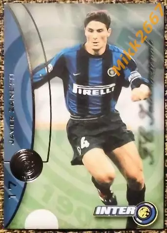Javier ZANETTI.Карточка № 17.Коллекция DS Интер 2000