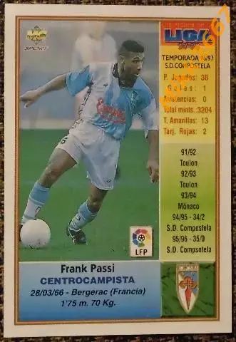 PASSI. Коллекция MUNDICROMO Испанская Лига 1997-1998 1