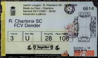 R.Charleroi SC - FCV Dender / 03-11-2007