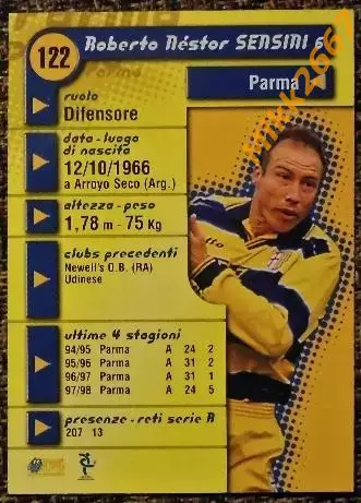 Roberto Nestor SENSINI. Коллекция DS Pianeta Calcio 1998-1999 1
