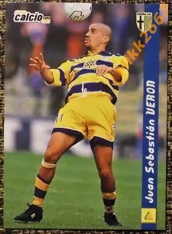 Juan Sebastian VERON. Коллекция DS Pianeta Calcio 1998-1999