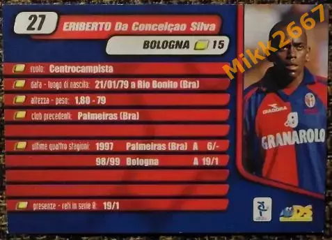ERIBERTO Da Conseicao Silva. Коллекция DS Pianeta Calcio 1999-2000 1