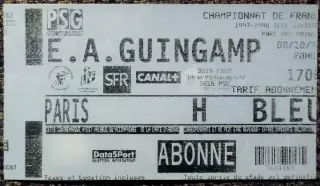 PSG - E.A. GUINGAMP / 08-10-1997
