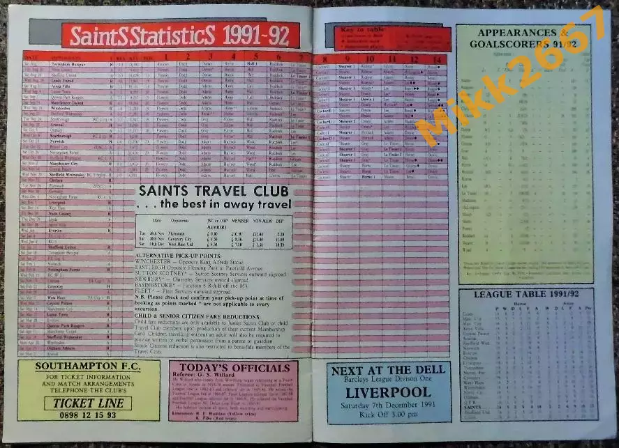 Southampton - Chelsea, Barclays League Division One, 1991-1992 3