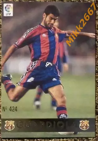 GUARDIOLA. Коллекция MUNDICROMO Испанская Лига 1997-1998