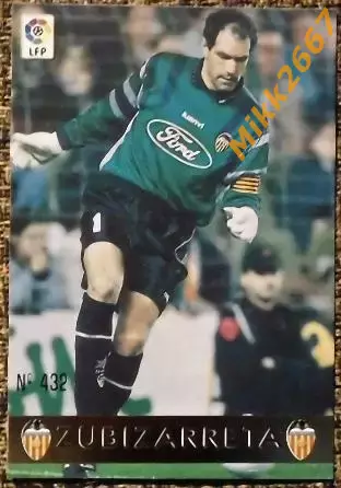 ZUBIZARRETA. Коллекция MUNDICROMO Испанская Лига 1997-1998