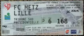 FC METZ - LILLE / 06-03-2002