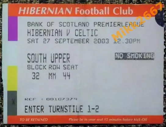 HIBERNIAN - CELTIC GLASGOW / 27-09-2003