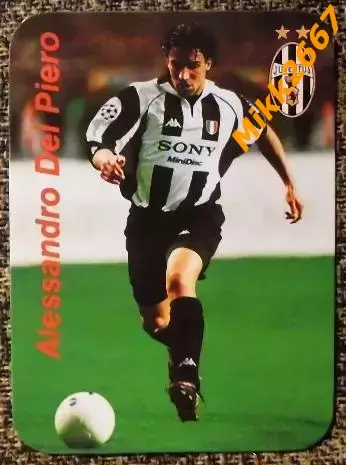 Календарик Alessandro Del Piero / Football Stars 2000