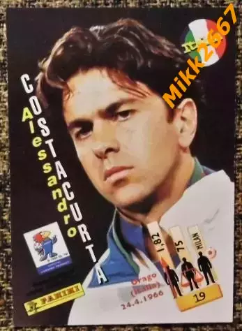 Alessandro COSTACURTA. Коллекция PANINI ЧМ 1998 (коллекционные карточки) 1