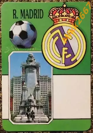 Календарик REAL MADRID / 1993