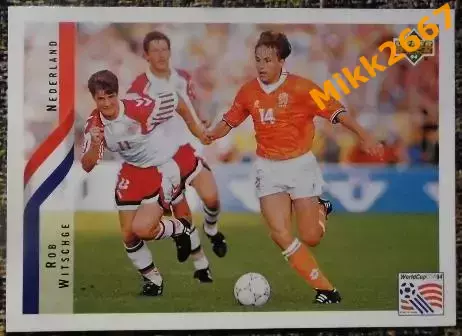 Rob WITSCHGE. Коллекция Upper Deck Чемпионат Мира США 1994