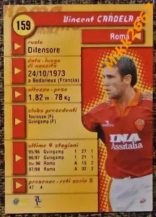 Vincent CANDELA. Коллекция DS Pianeta Calcio 1998-1999 1