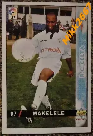 Claude MAKELELE. Коллекция MUNDICROMO Испанская Лига 1998-1999