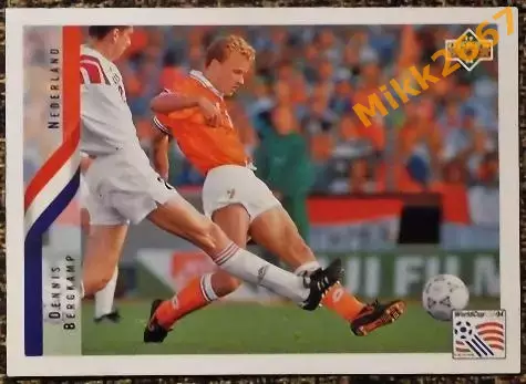 Dennis BERGKAMP. Коллекция Upper DeckЧемпионат Мира США 1994