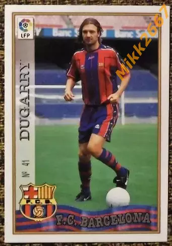 Christophe DUGARRY. Коллекция MUNDICROMO Испанская Лига 1997-1998