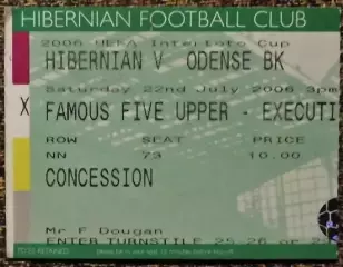 Хайберниан ФК (Шотландия) - Оденсе БК (Дания). Кубок Интертото УЕФА 2006