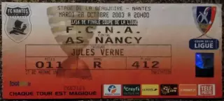 F.C. NANTES - AS NANCY 28.10.2003 / Франция. Кубок Лиги 2003-2004.1/16 финала