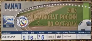 Ростов - Шинник, Чемпионат России 2003