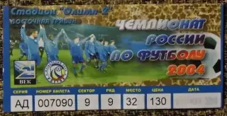 Ростов (Ростов-на-Дону) - Локомотив(Москва), Чемпионат России 2004