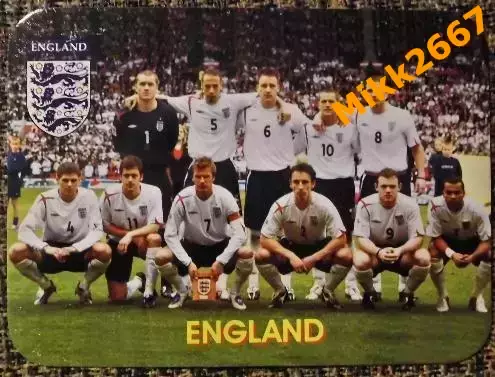 Календарик ENGLAND / сборная команда АНГЛИЯ / В мире футбола 2006