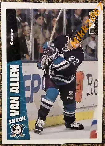 Shaun VAN ALLEN. Коллекция Collector's Choice NHL 1996-1997