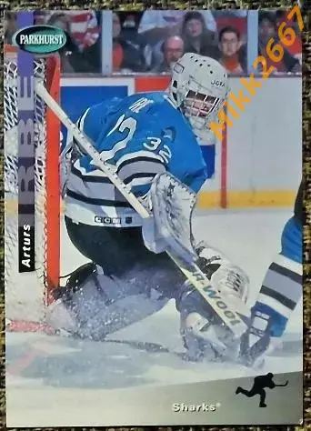 Arturs IRBE. Коллекция Upper Deck Parkhurst 1994-1995 SE