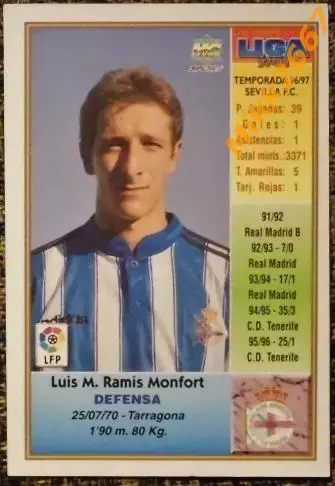 RAMIS. Коллекция MUNDICROMO Испанская Лига 1997-1998 1