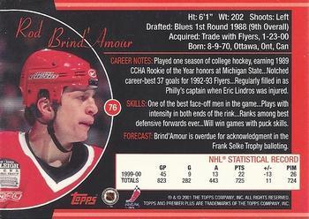 2000-01 Topps Premier Plus Rod Brind'amour 1