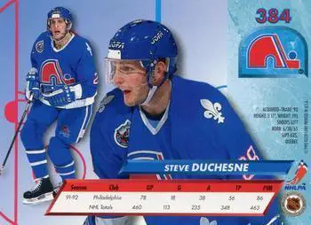 1992-93 Ultra Steve Duchesne 1