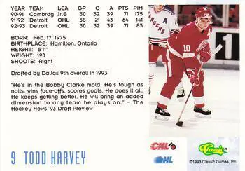 1993 Classic Todd Harvey 1
