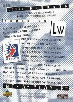 1994-95 Upper Deck Be a Player Louie DeBrusk 1