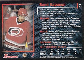 2001-02 Bowman YoungStars Sami Kapanen 1
