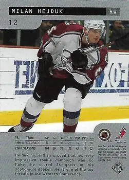 2000-01 Upper Deck Ice Milan Hejduk 1
