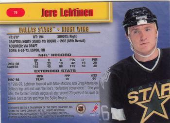 1998-99 Bowman's Best Jere Lehtinen 1