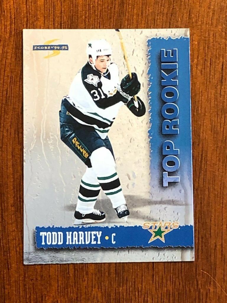 1994-95 Score - Top Rookie Todd Harvey
