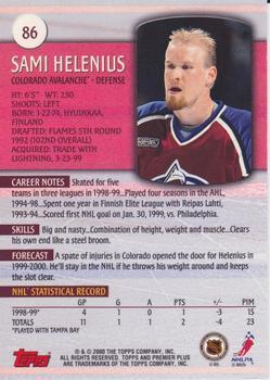 1999-00 Topps Premier Plus Sami Helenius 1