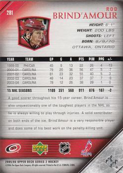 2005-06 Upper Deck Rod Brind'Amour 1