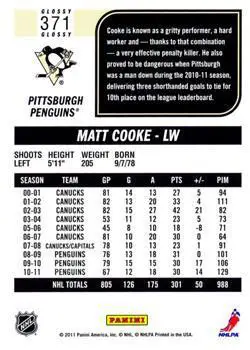 2011-12 Score - Glossy Matt Cooke 1