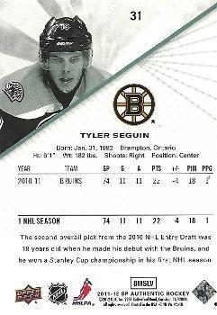 2011-12 SP Authentic Tyler Seguin 1