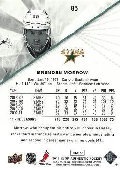 2011-12 SP Authentic Brenden Morrow 1