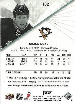 2011-12 SP Authentic James Neal 1