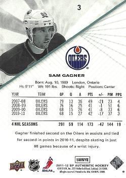 2011-12 SP Authentic Sam Gagner 1