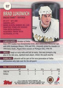 1999-00 Topps Premier Plus Brad Lukowich 1