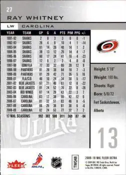 2009-10 Ultra Ray Whitney 1