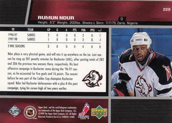 1998-99 Upper Deck Rumun Ndur 1