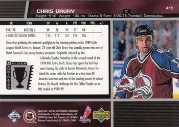 1998-99 Upper Deck Chris Drury 1